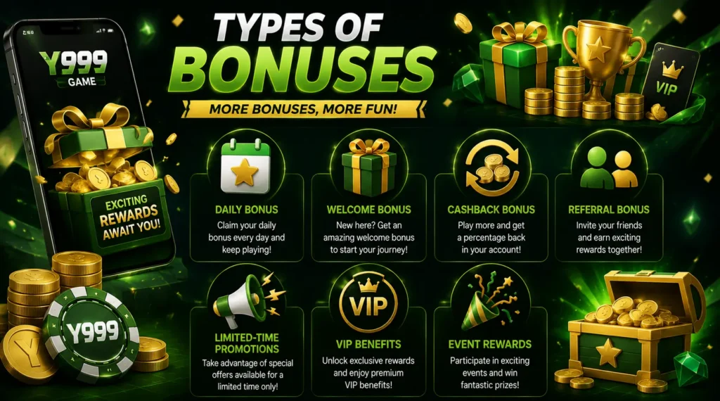 Y999 Game Bonuses